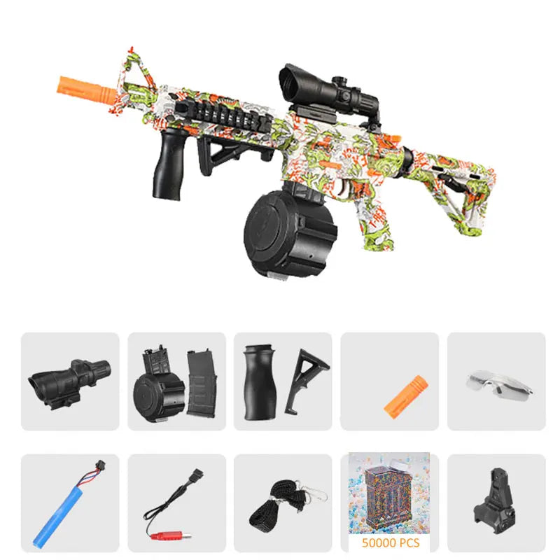 M4 Dual Mode Water Gun | Hydrogel Water Gun | JUUBXX