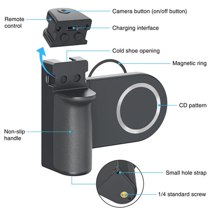 Magnetic Magsafe Handhelp Selfie w Remote